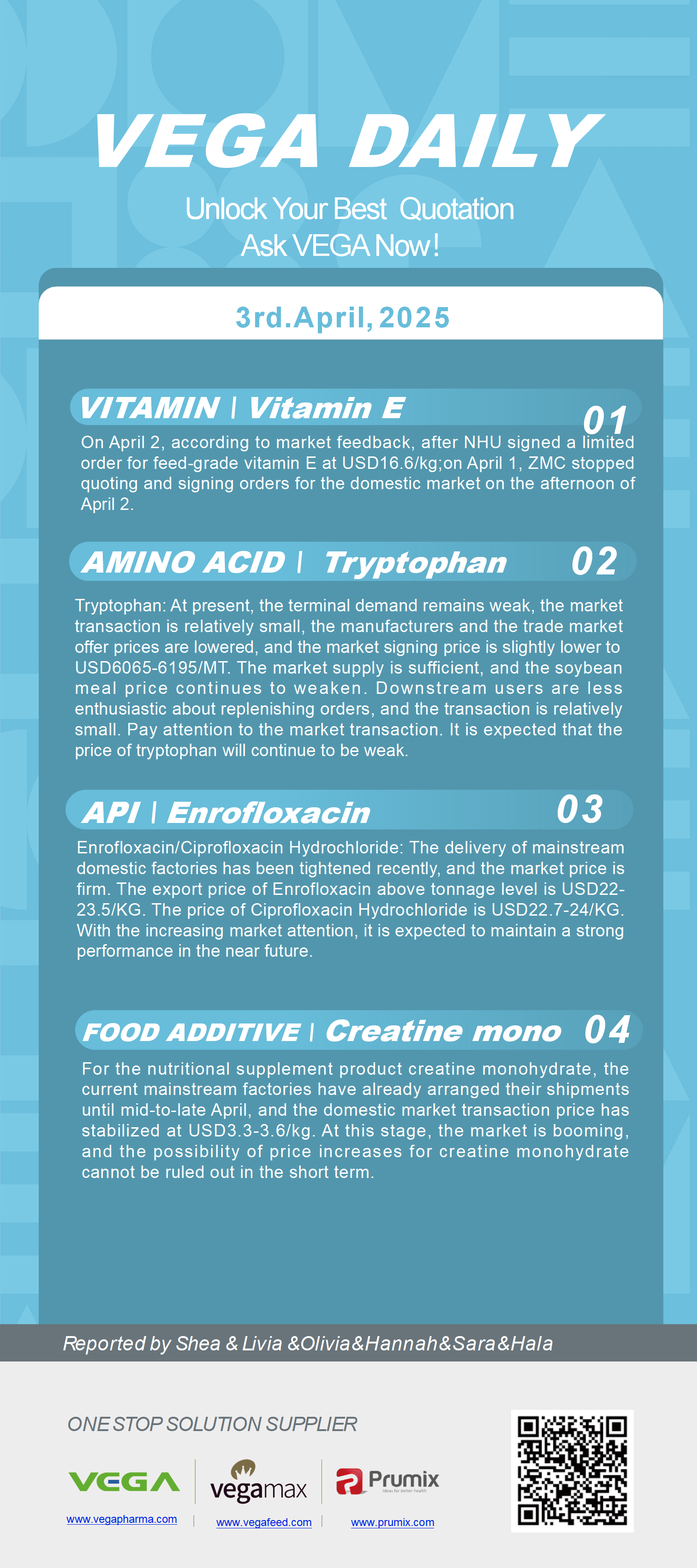 Vega Daily Dated on Apr 3rd 2025 Vitamin Amino Acid APl Food Additives.jpeg